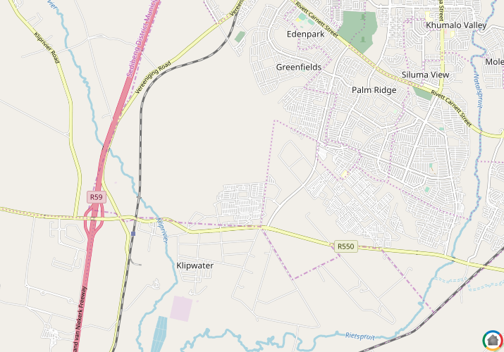Map location of Watervalspruit